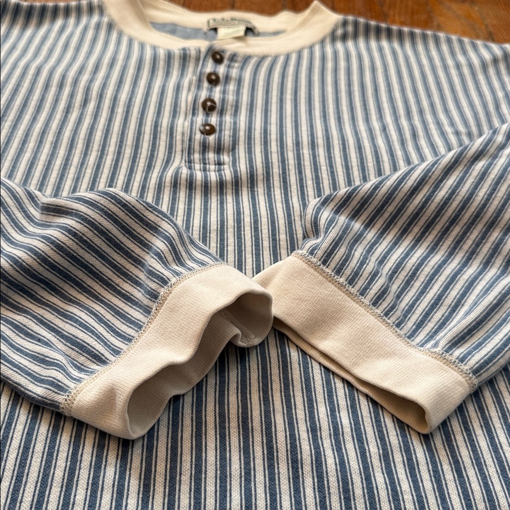 70’s L.L Bean Henley True Vintage Long Sleeve Shirt - Picture 4 of 12